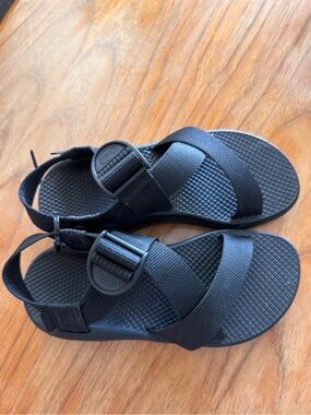 Chaco Black Adjustable Strap Sandals